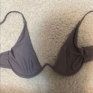 Zaful Gray Underwire Bikini Top
